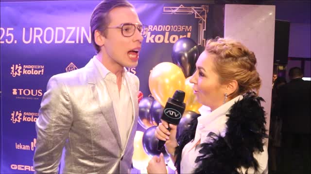 Mikołaj Dziewoński - na Gali Jubileuszowej 25-lecia Radia Kolor o wieloletniej