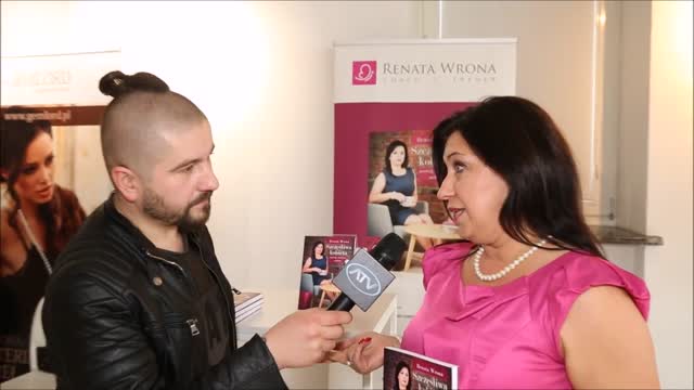 Renata Wrona o ksiazce -Kobieta Szczesliwa- na I Koktajlu Kobiet Sukcesu