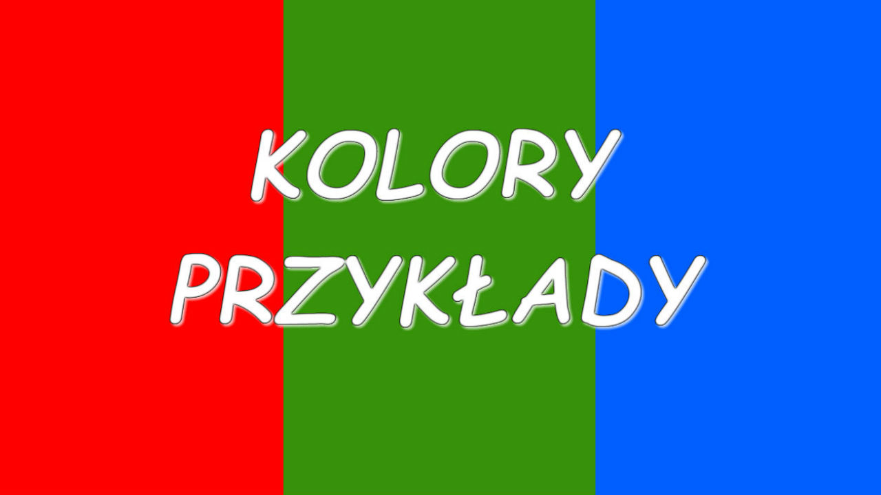 Nauka Dzieci kolorów przykłady #1