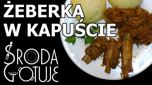 Żeberka duszone w kapuście