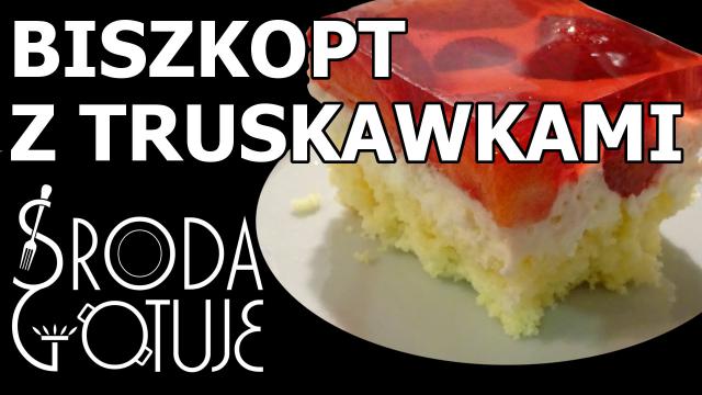 Biszkopt z truskawkami