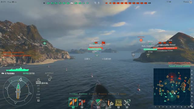 World of Warships Furutaka V tier