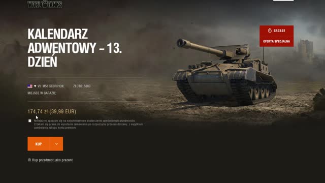 WoT Kalendarz Adwentowy 2015 Dzień 13 W Paczce TD-ek Dla Odważnych