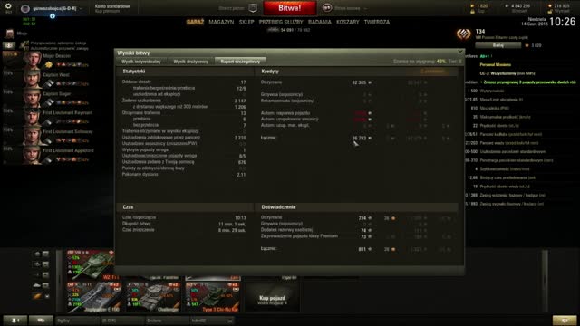 World of Tanks Moja 2000 bitwa na T34 (USA)